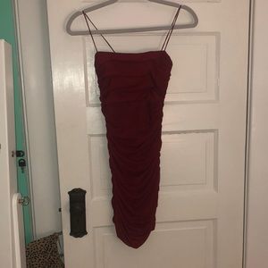 Spaghetti Strap Red Dress